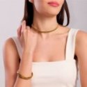 Kidult - Bracciale In Acciaio - Pvd Giallo