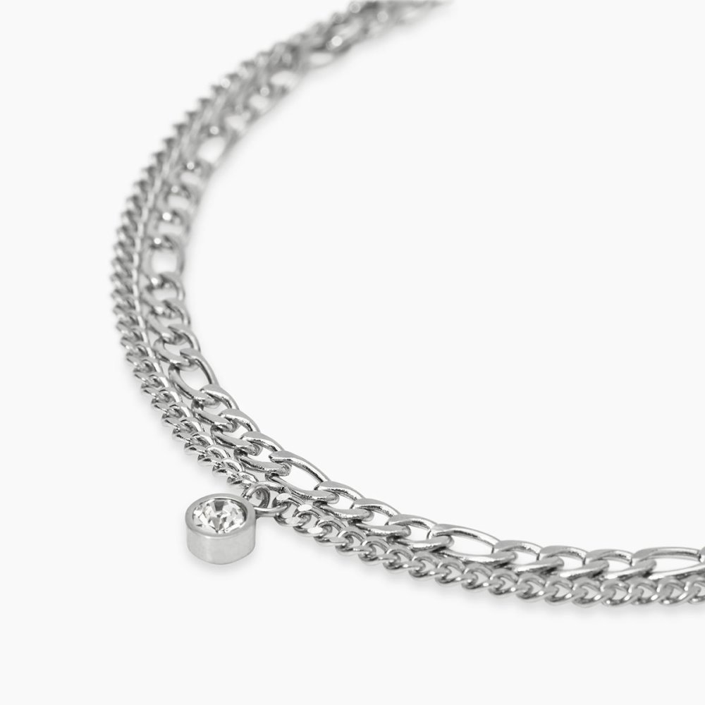Kidult - Bracciale In Acciaio - Cristalli