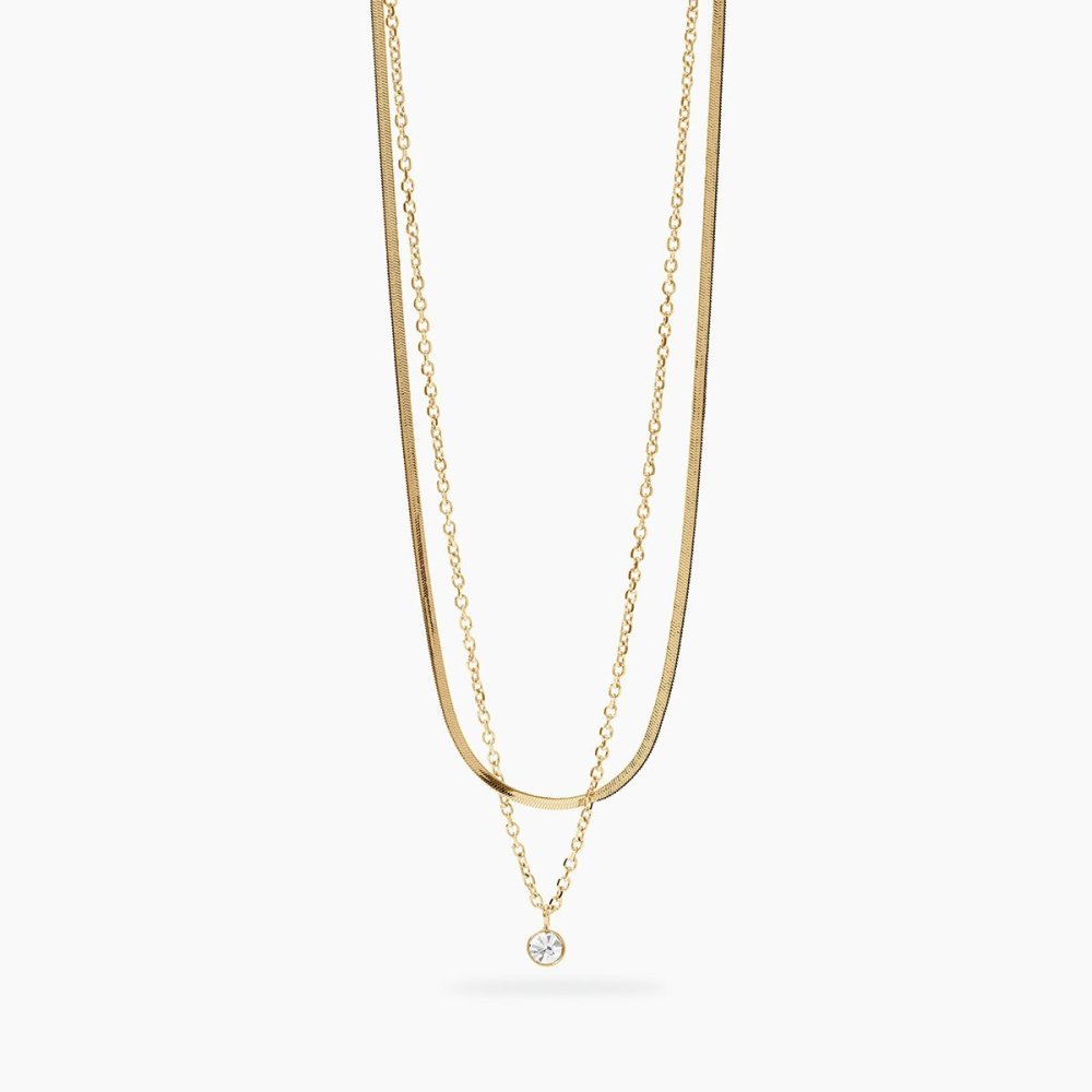 Kidult - Girocollo In Acciaio - Cristalli