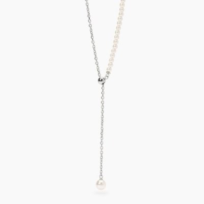 Kidult - Collana In Acciaio - Perle Conchiglia