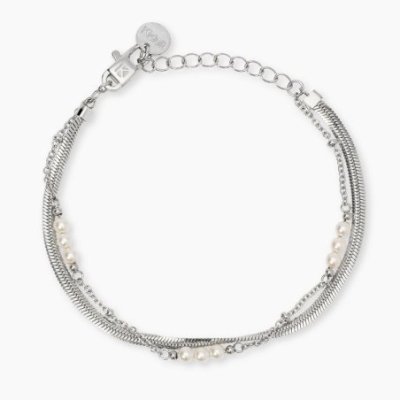 Kidult - Bracciale In Acciaio - Perle Conchiglia