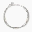 Kidult - Bracciale In Acciaio - Perle Conchiglia