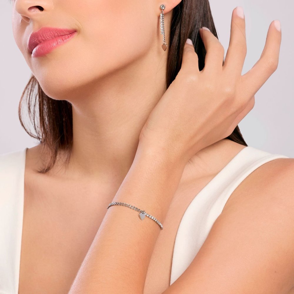 Kidult - Bracciale In Acciaio - Cristalli