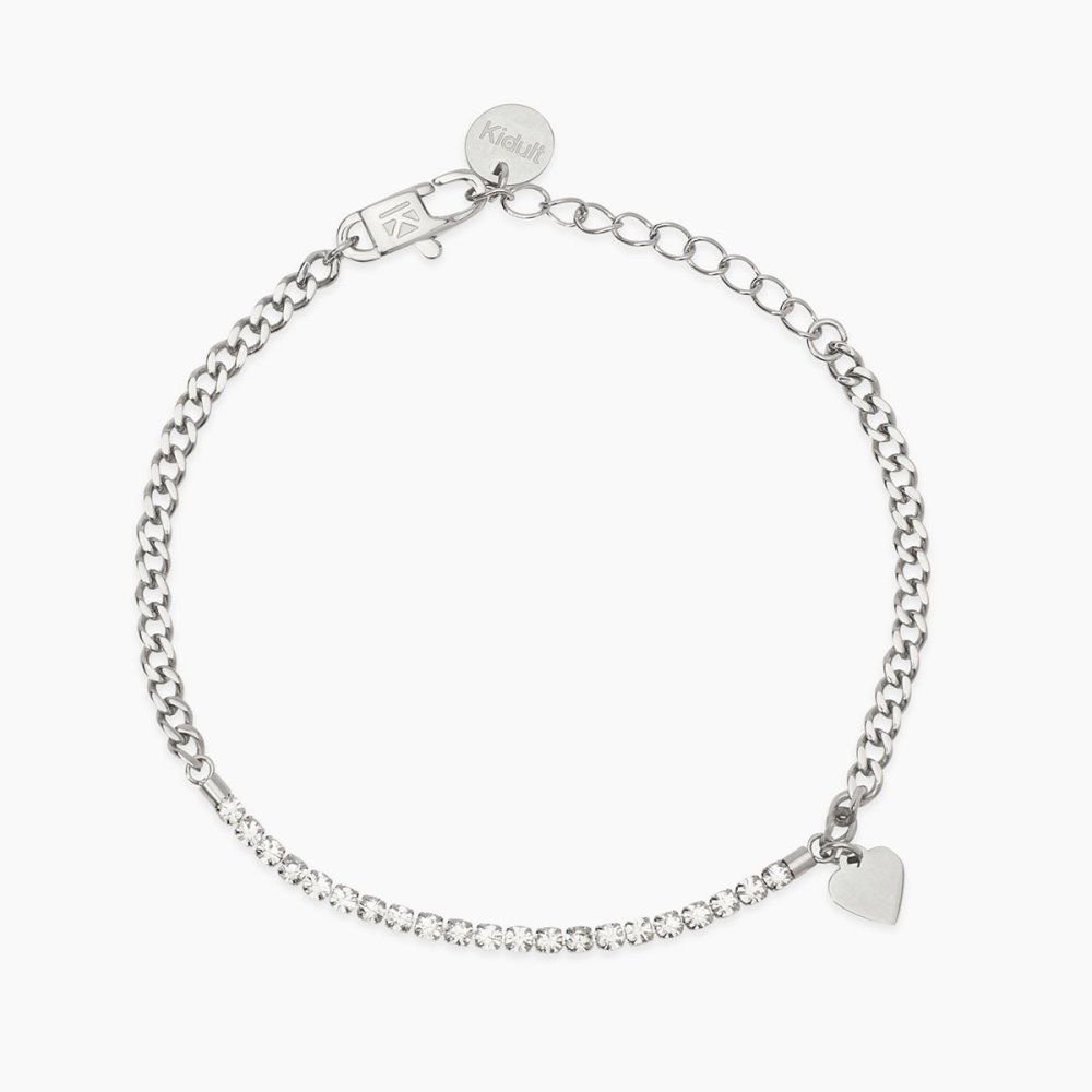 Kidult - Bracciale In Acciaio - Cristalli