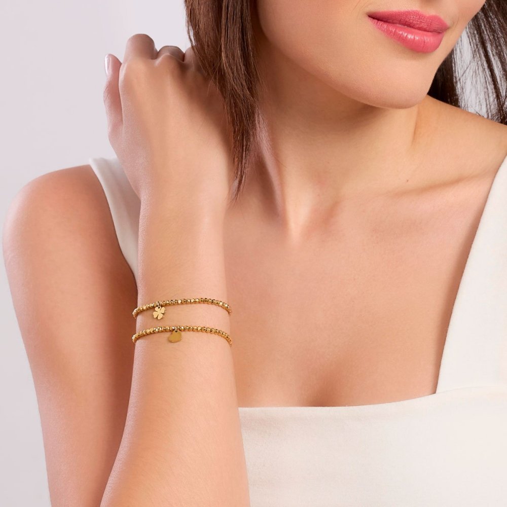 Kidult - Bracciale In Acciaio - Pvd Giallo