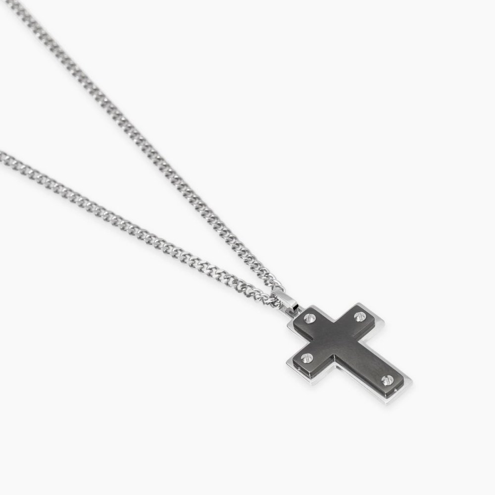 Kidult - Collana In Acciaio - Pvd Nero