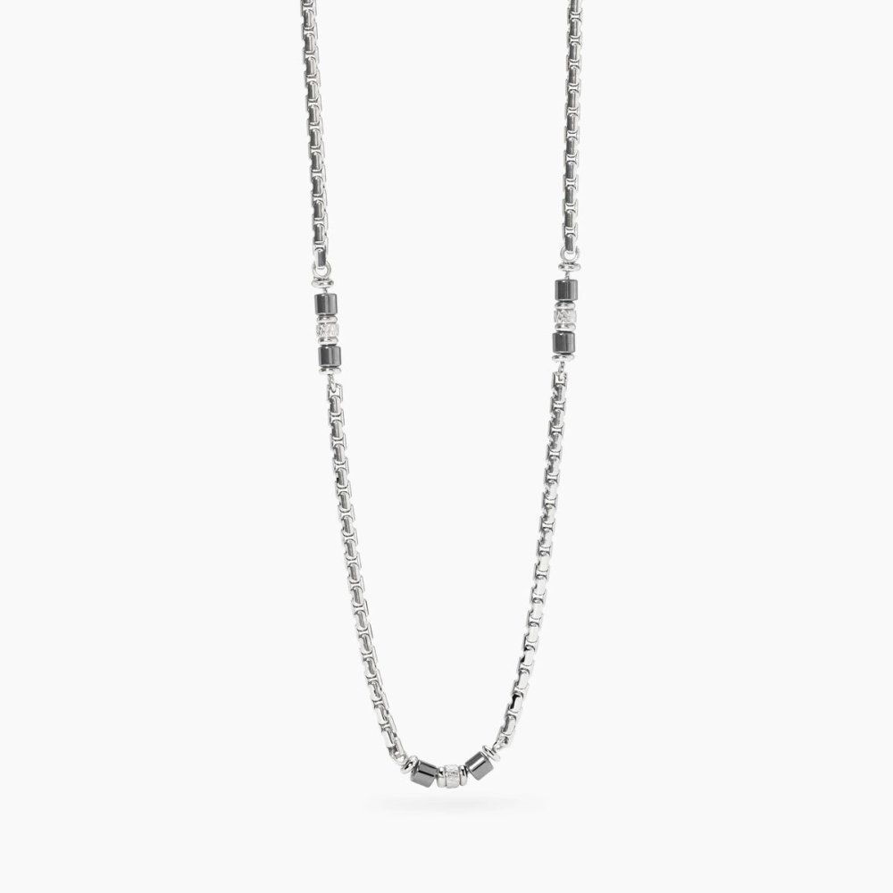 Kidult - Collana In Acciaio 316L - Ematite