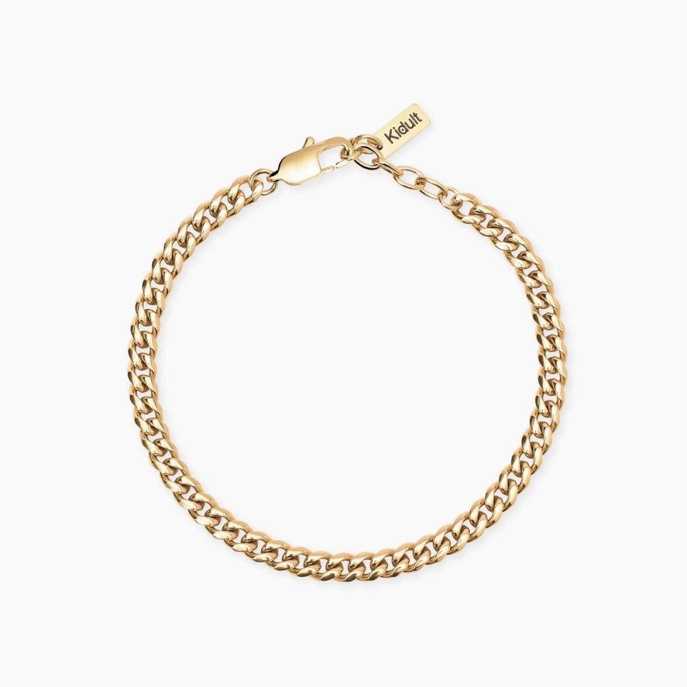 Kidult - Bracciale In Acciaio - Pvd Giallo
