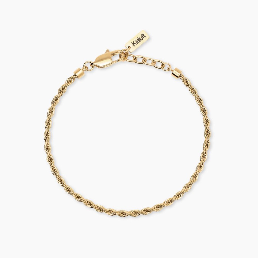 Kidult - Bracciale In Acciaio - Pvd Giallo