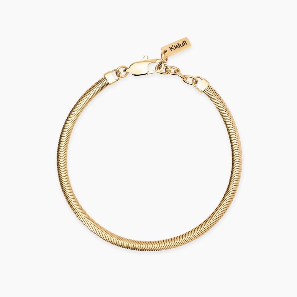 Kidult - Bracciale In Acciaio - Pvd Giallo