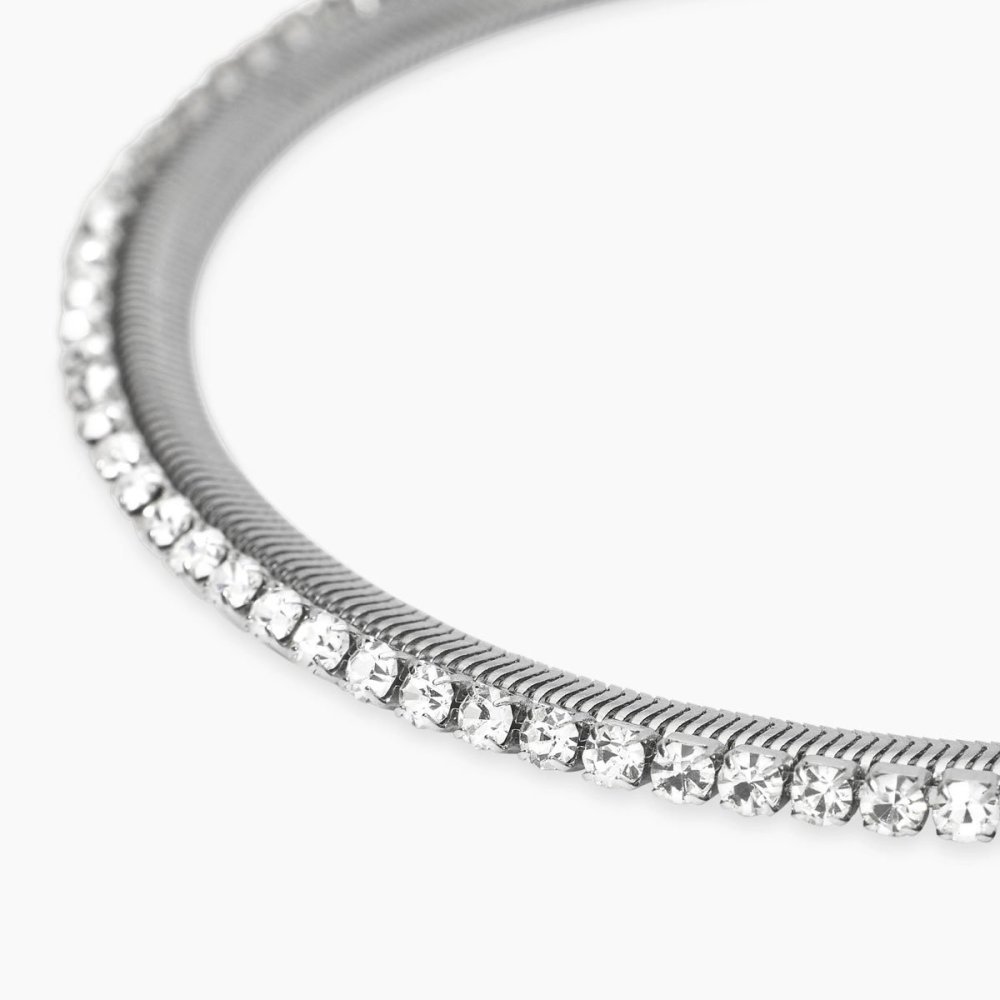 Kidult - Bracciale In Acciaio - Cristalli
