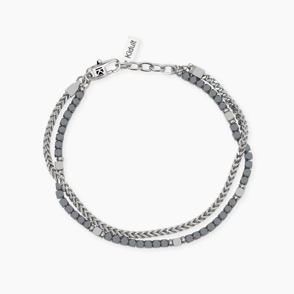 Kidult - Bracciale Ematite - Acciaio 316L