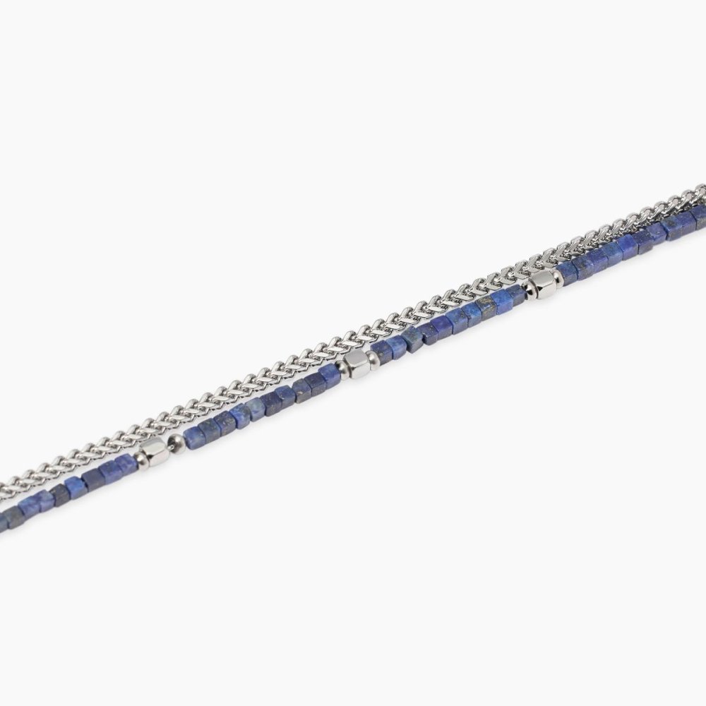 Kidult - Bracciale In Acciaio - Sodalite Blu