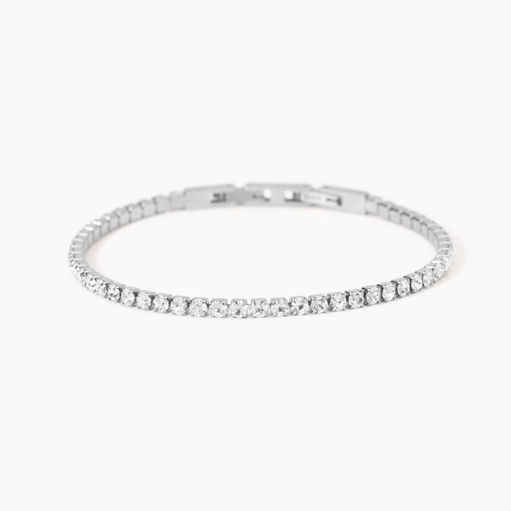 Kidult - Bracciale Tennis - Acciaio 316L - Cristalli