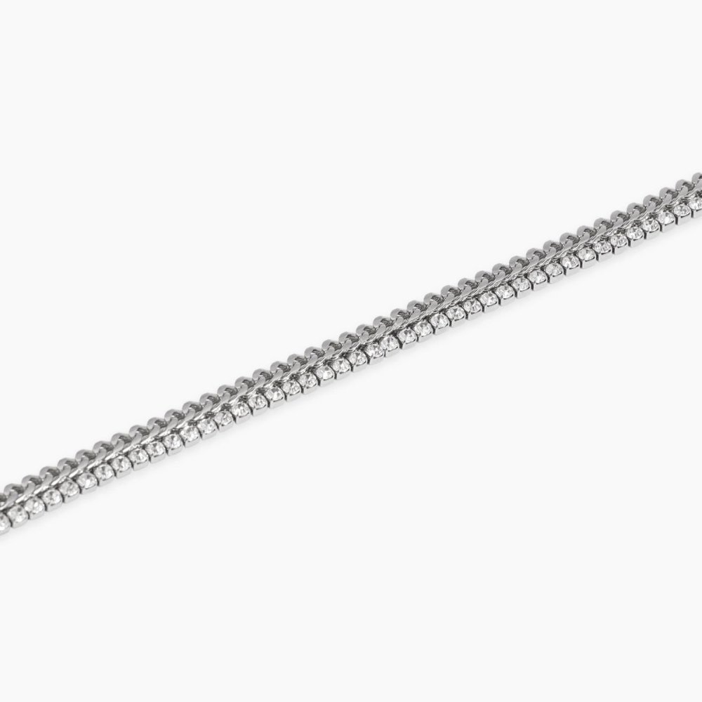 Kidult - Bracciale Tennis - Acciaio 316L - Cristalli
