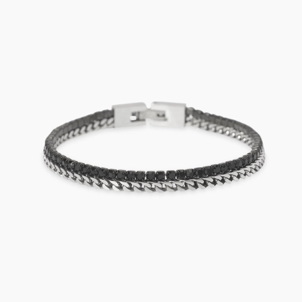 Kidult - Bracciale Tennis - Acciaio 316L - Cristalli