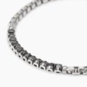 Kidult - Bracciale Acciaio - Cristalli Neri