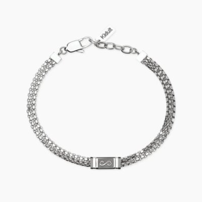 Kidult - Bracciale In Acciaio - Pvd Nero