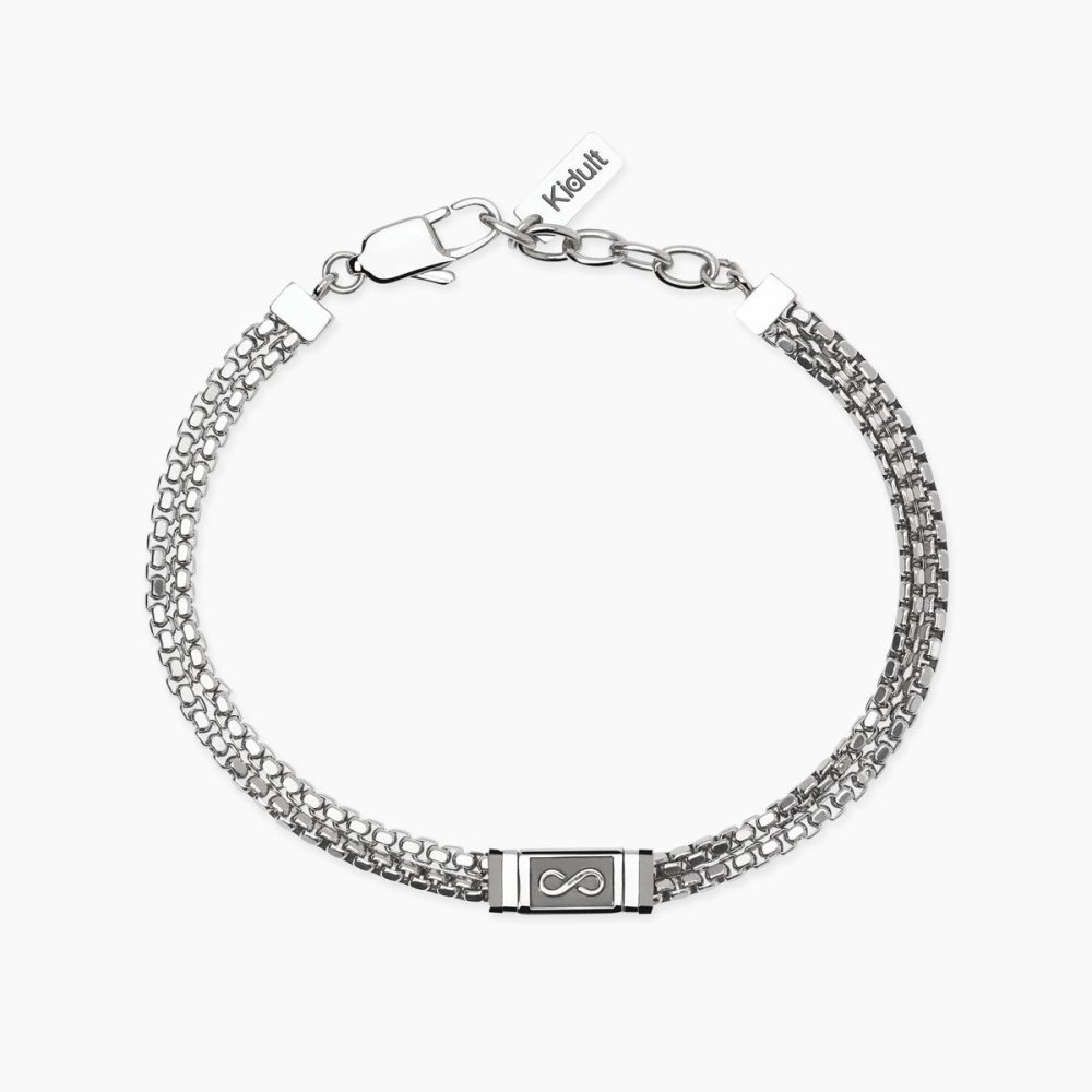 Kidult - Bracciale In Acciaio - Pvd Nero