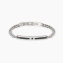 Kidult - Bracciale In Acciaio - Pvd Nero - Cristalli