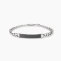 Kidult - Bracciale In Acciaio - Pvd Nero - Cristalli