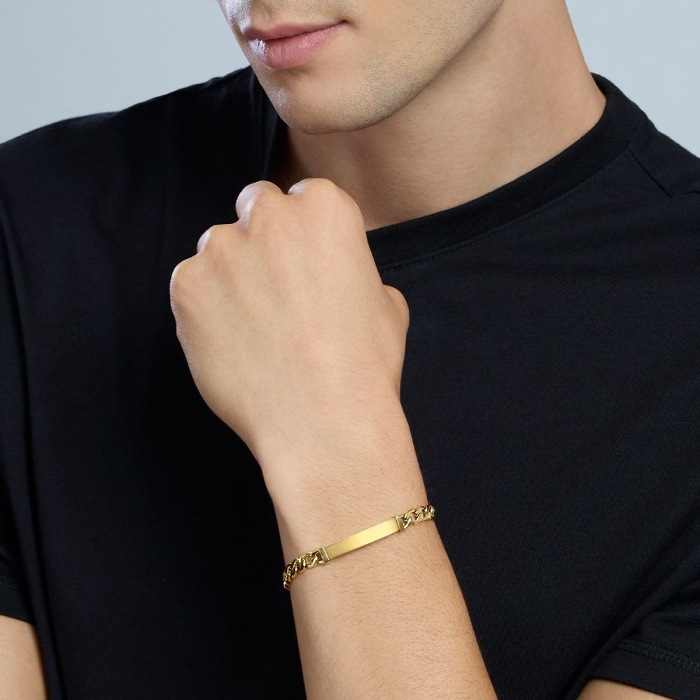 Kidult - Bracciale In Acciaio - Pvd Giallo