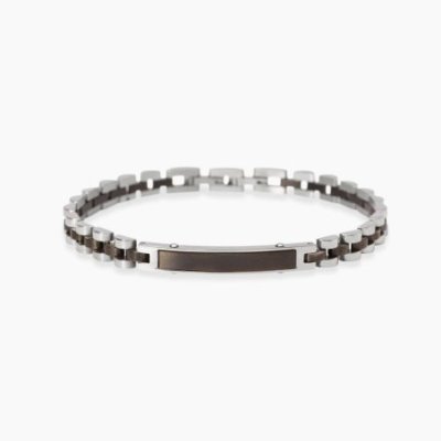 Kidult - Bracciale In Acciaio - Pvd Gunmetal
