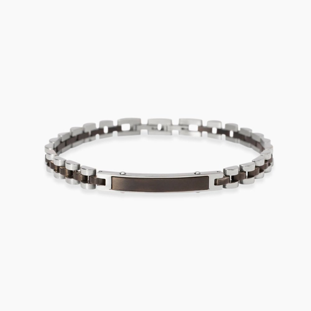 Kidult - Bracciale In Acciaio - Pvd Gunmetal