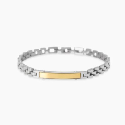Kidult - Bracciale In Acciaio - Pvd Giallo