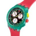 Swatch - Neon Emerald Chrono - Verde - Rosso