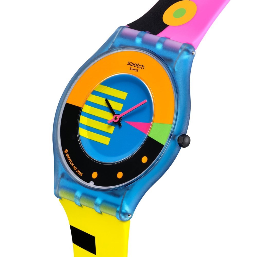Swatch - Neon Flumotions - Orologio Unisex - Blu