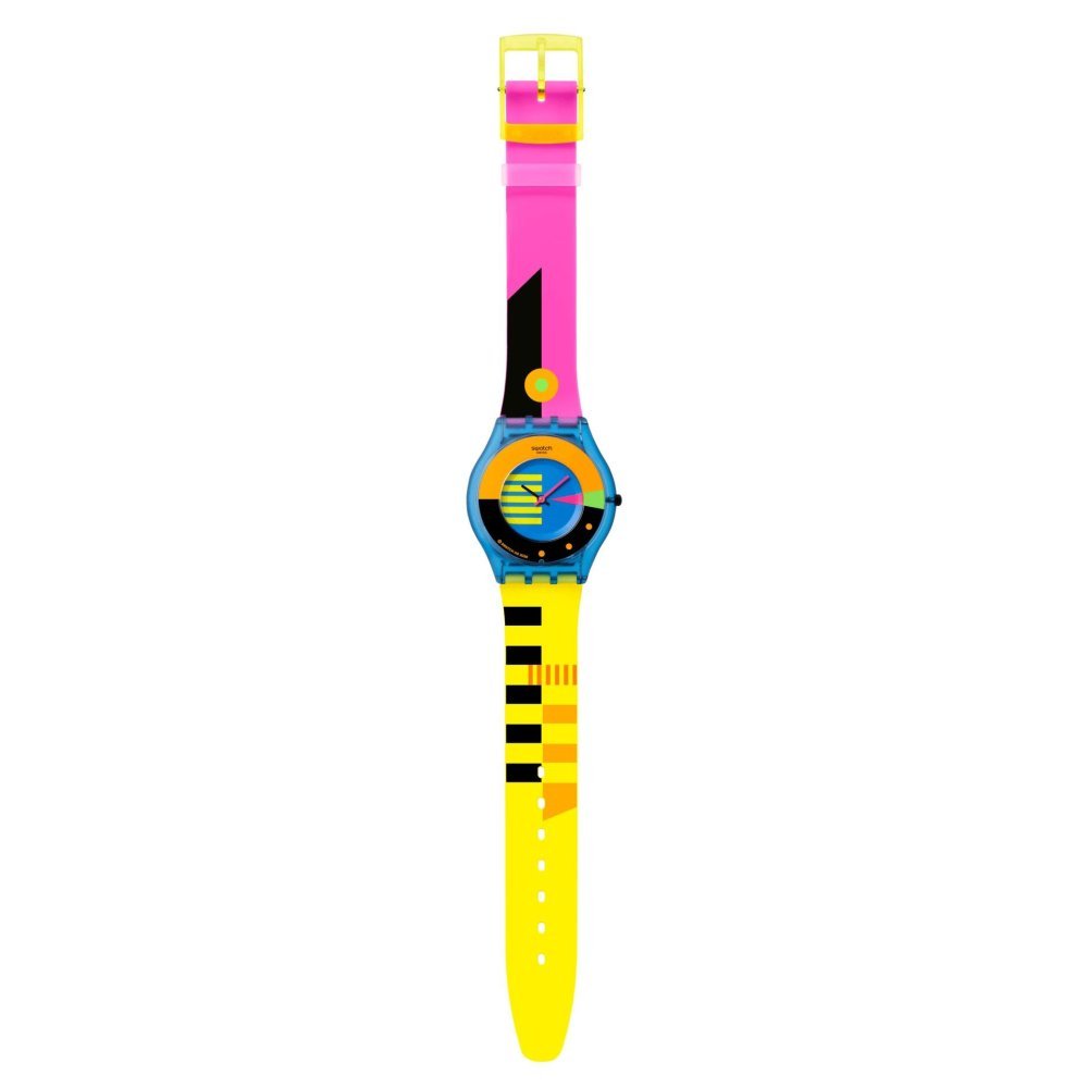 Swatch - Neon Flumotions - Orologio Unisex - Blu