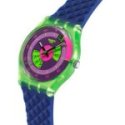 Swatch - Neon Skychart - Orologio Retro - Verde
