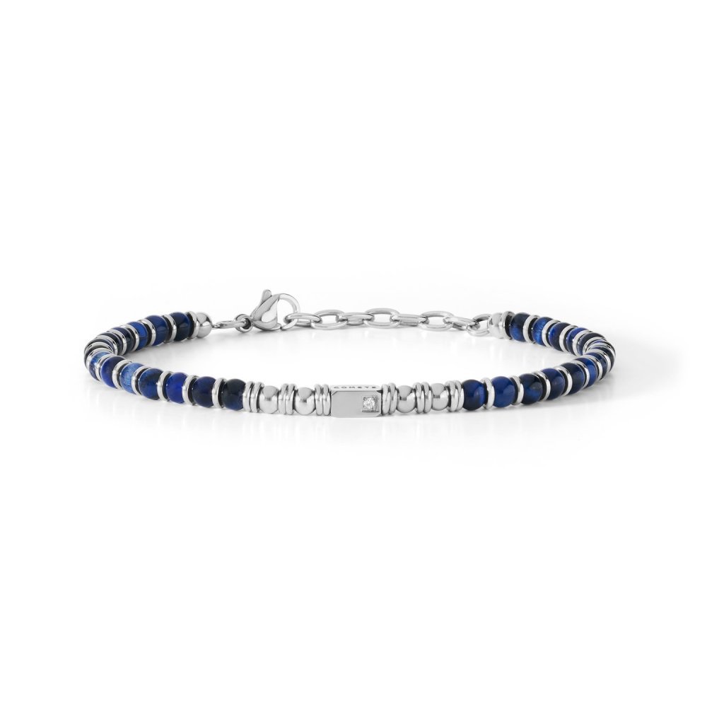 Comete Gioielli - Bracciale Acciaio - Agata Blu
