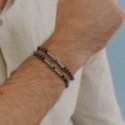 Comete Gioielli - Bracciale Acciaio - Agata Blu