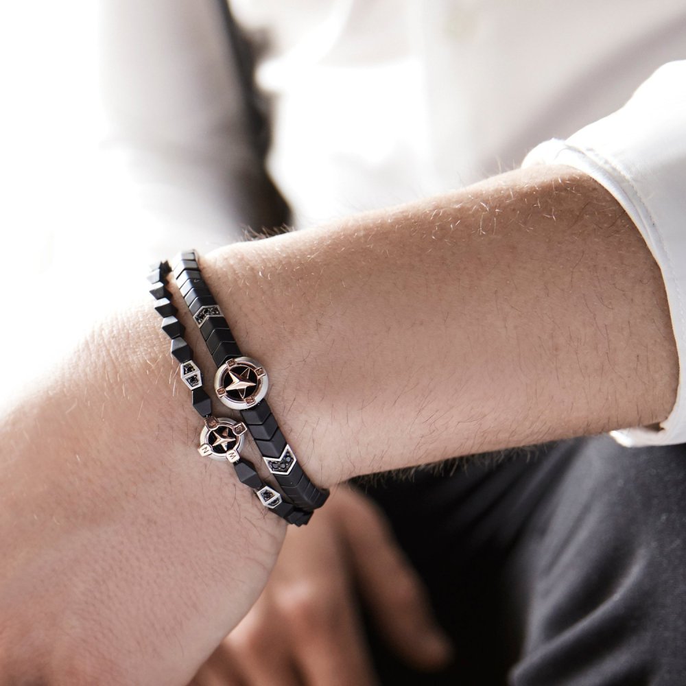 Comete Gioielli - Bracciale Argento - Ceramica Nera