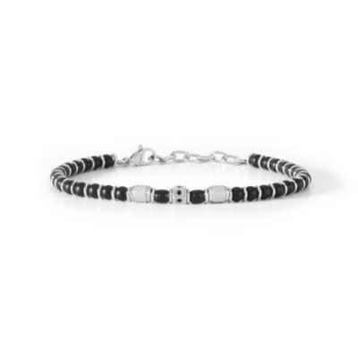 Comete Gioielli - Bracciale Onice - Acciaio - Pvd Nero