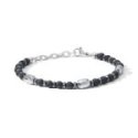 Comete Gioielli - Bracciale Acciaio - Pietra Lavica