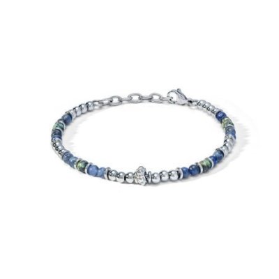 Comete Gioielli - Bracciale Acciaio - Sodalite