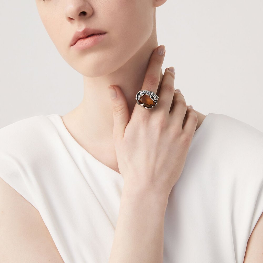 Giovanni Raspini - Anello Leopardo Eden - Argento 925