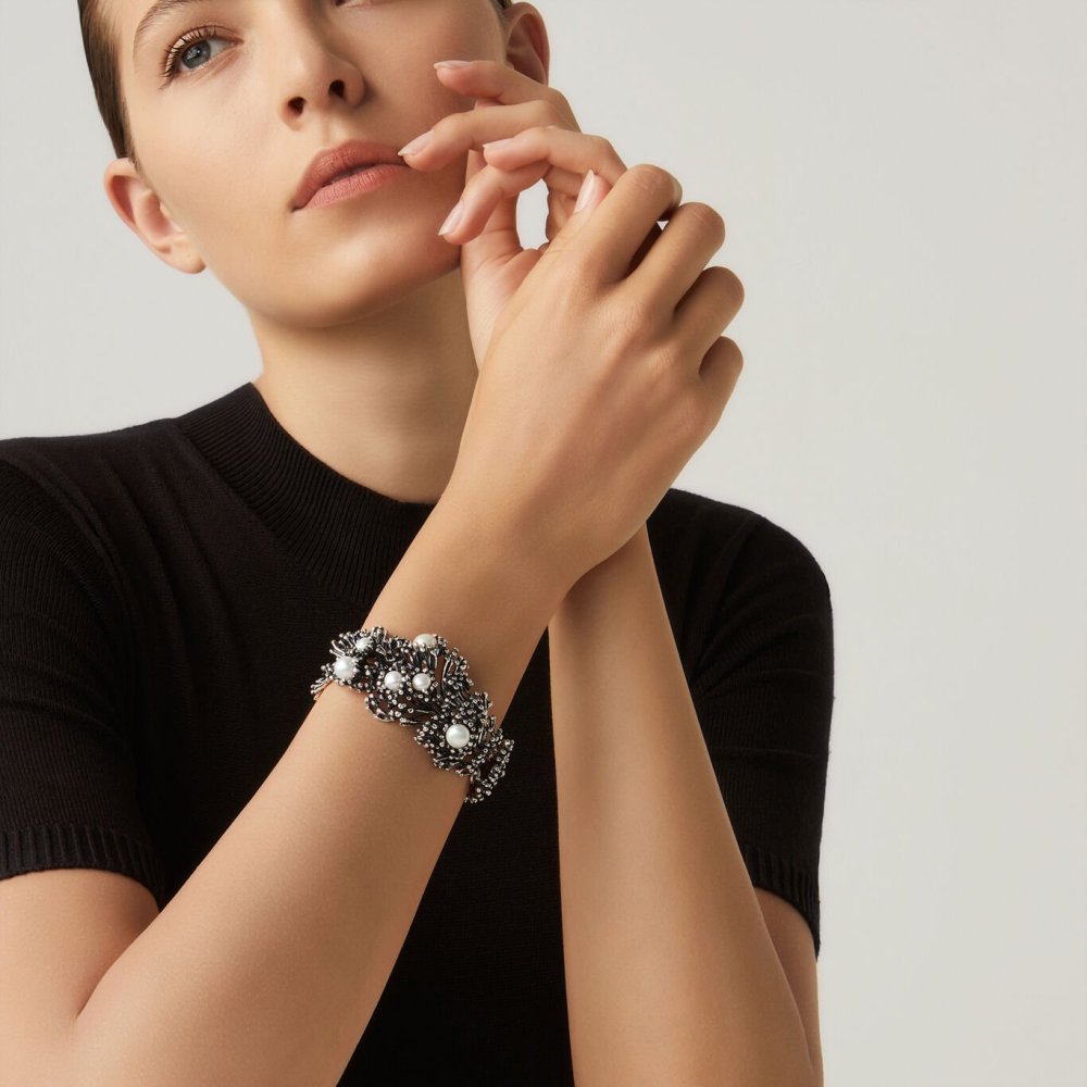 Giovanni Raspini - Bracciale Anemone - Argento 925 - Perle