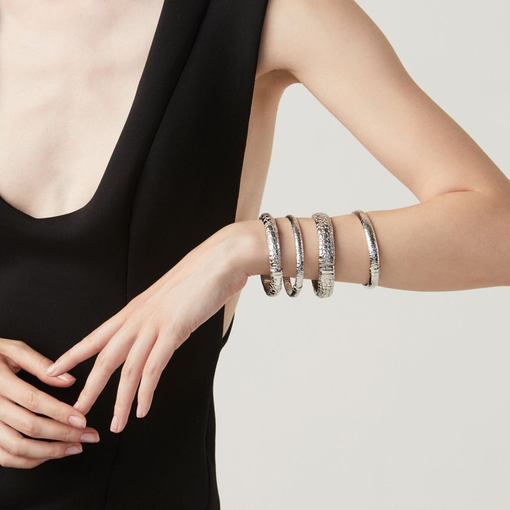 Giovanni Raspini - Bangle Croco - Argento 925