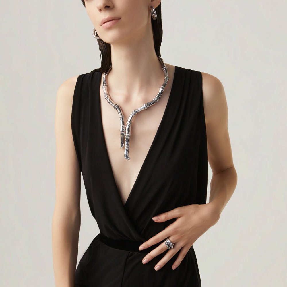 Giovanni Raspini - Orecchini Bambù - Argento 925