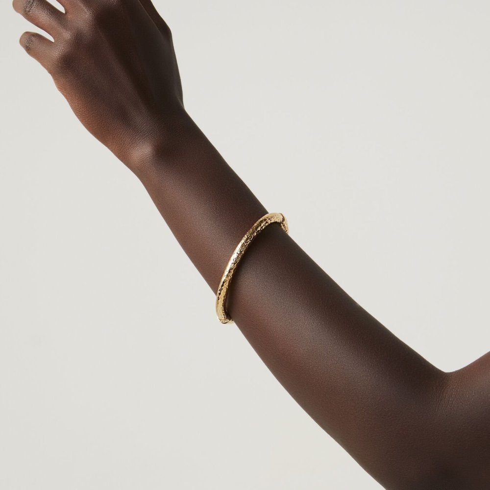 Giovanni Raspini - Bangle Rock - Argento 925 - Oro 18Kt