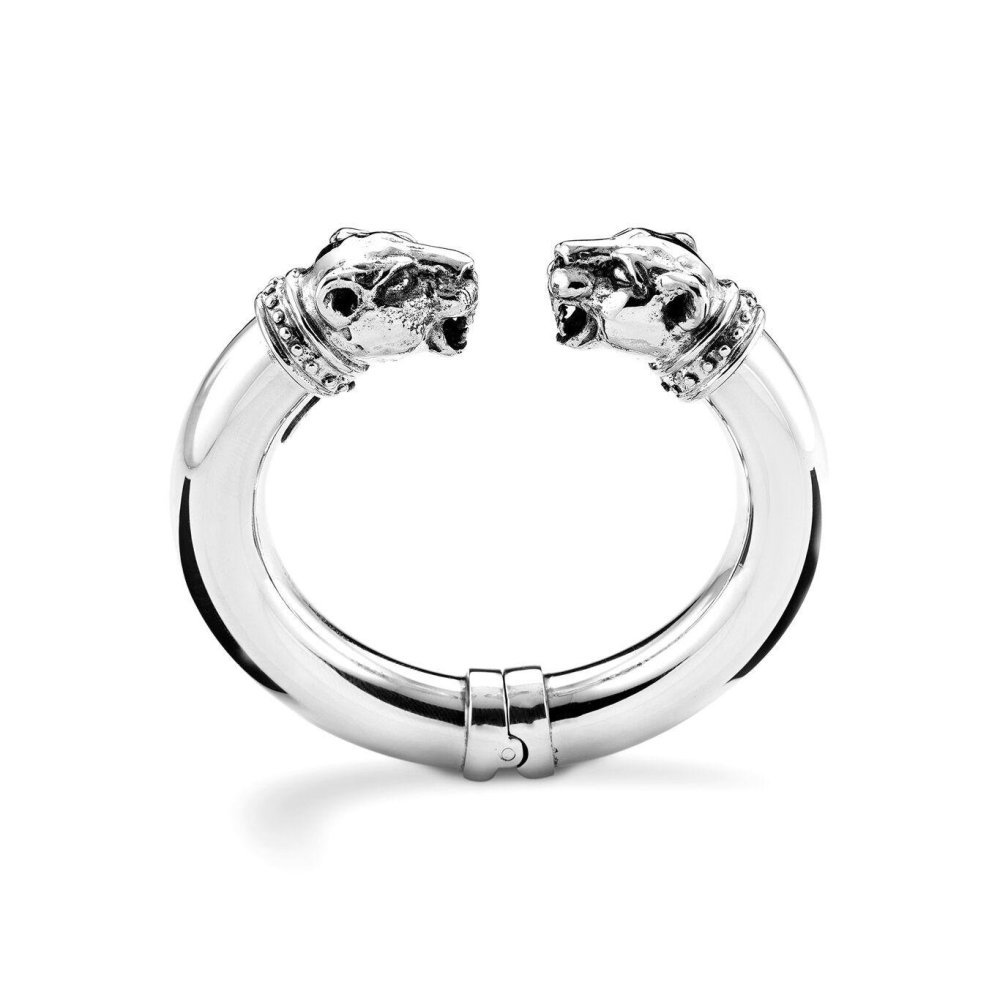 Giovanni Raspini - Bracciale Teste Leopardo - Argento