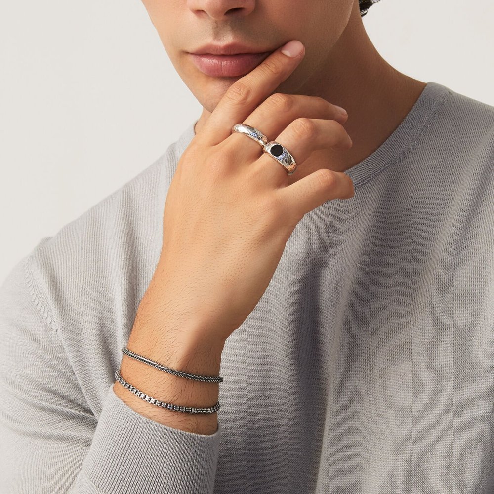 Giovanni Raspini - Bracciale Treccia Quadra - Argento