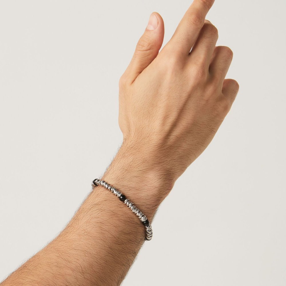 Giovanni Raspini - Bracciale Nodini - Argento 925 - Onice