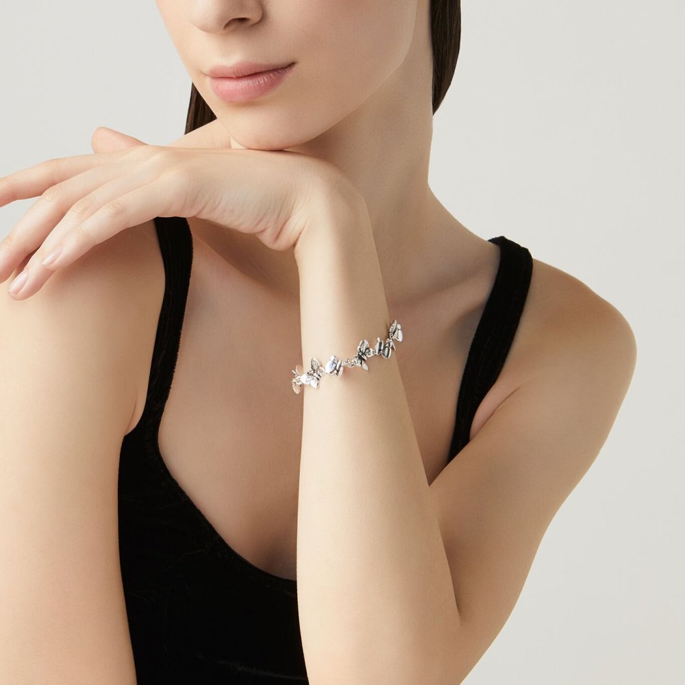 Giovanni Raspini - Bracciale Mini Farfalle - Argento