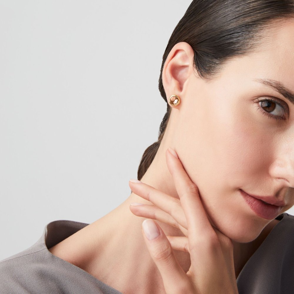 Giovanni Raspini - Orecchini Loop - Argento 925 - Cristallo