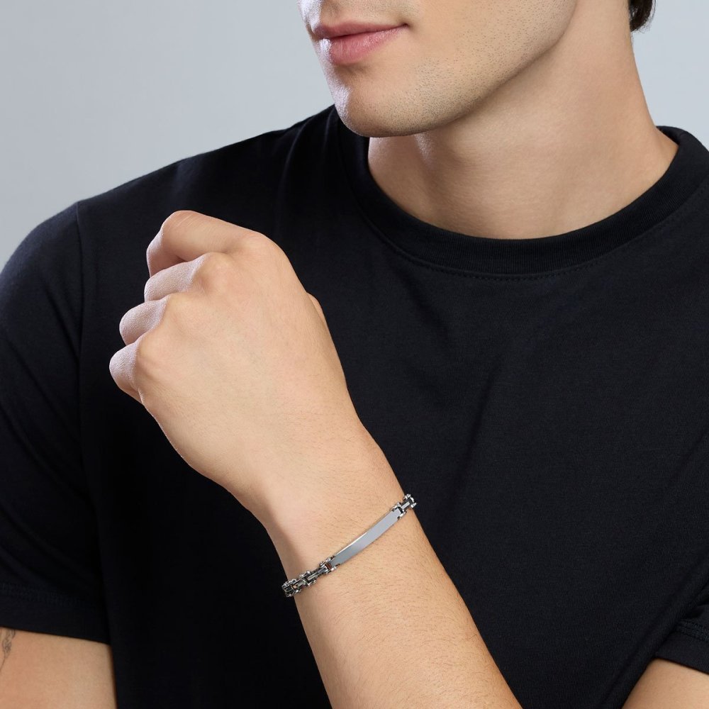 Kidult - Bracciale In Acciaio - Pvd Gunmetal